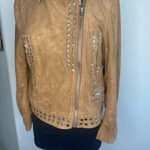 Oliviacepus Camel Suede Jacket